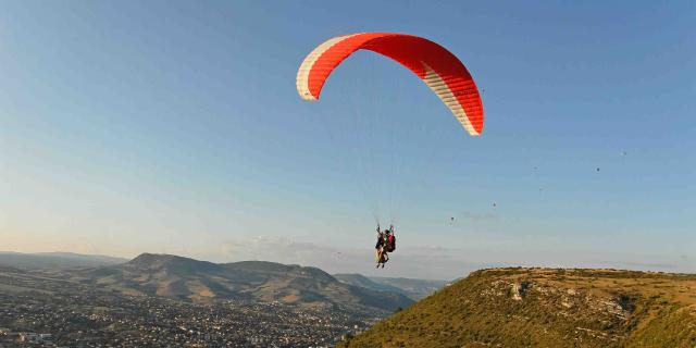 Paragliding take-off