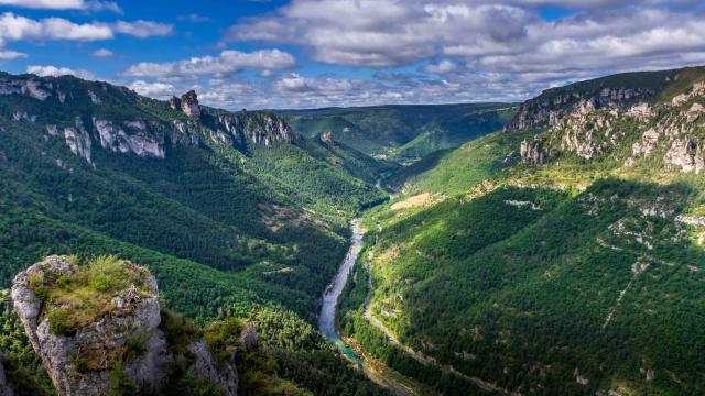 Rando Echelles Cinglegros Aventure 15 Gorges Du Tarn Laetitia Raisin Robert