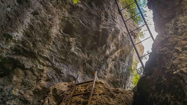 Rando Echelles Cinglegros Aventure 19 Gorges Du Tarn Laetitia Raisin Robert