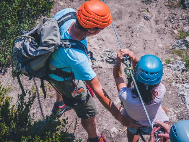 Rots en klettersteig