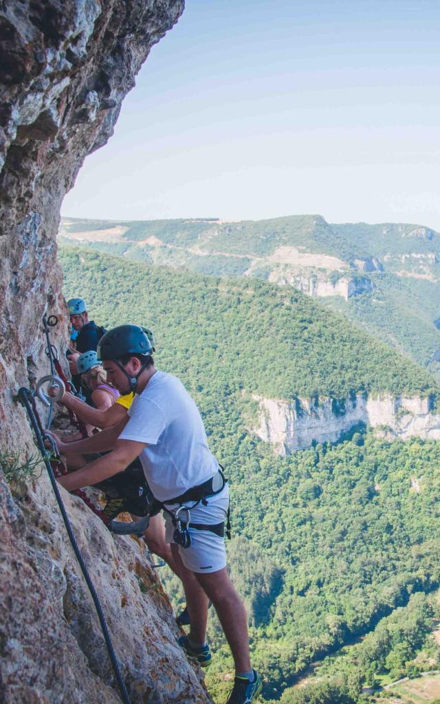 Rots en klettersteig