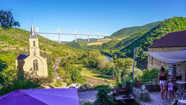 Vue Viaduc De Peyre Bistrot Des Amisalexandre Humbert