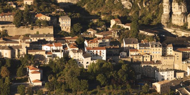 Aerial View Of Roquefort Sur Soulzon 5grands Sites Midi Pyenees